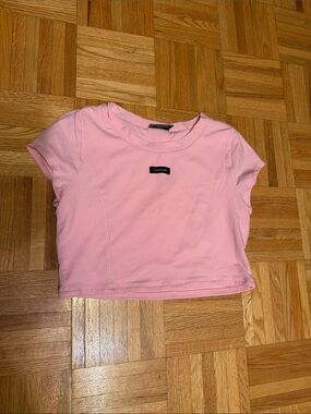 Toulousely Baby Pink Cropped Tee
